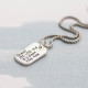 Personalised Dog Tag Necklace With Baby Birth Info