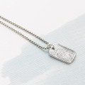 Personalised Dog Tag Necklace with Custom Text Personalised dog tag necklace with custom text