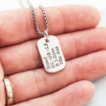 Personalised Dog Tag Necklace View Personalised dog tag necklace view