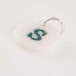 Personalised Porcelain Initial Charm