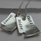 Piece Of My Heart Curved Dog Tags