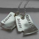 Piece Of My Heart Curved Dog Tags