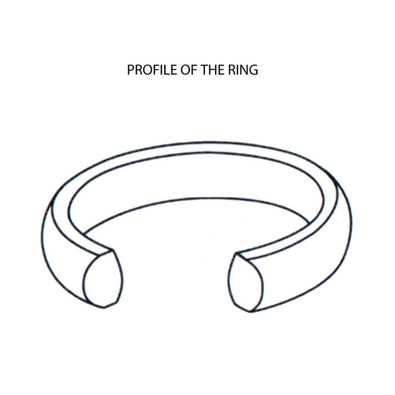 Neatie wedding band ring product image