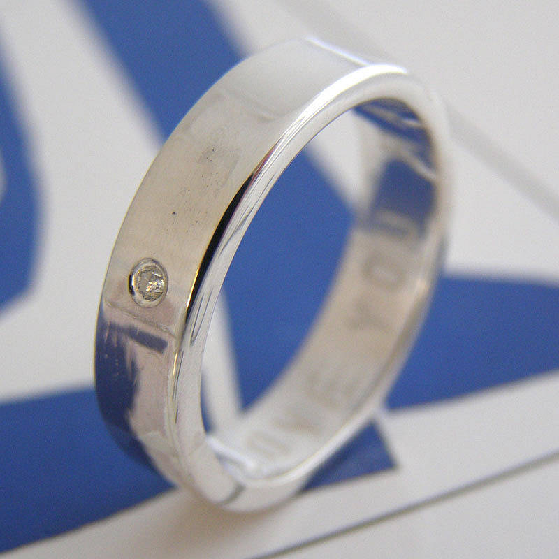 Personalised Couple Ring Diamond Detail Personalised couple ring with diamond detail