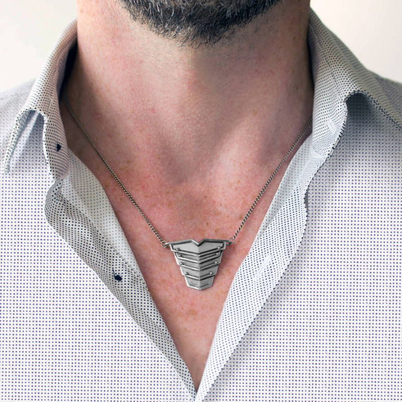 Romeo Oxydised Silver Necklace Romeo Oxydised Silver Necklace product image