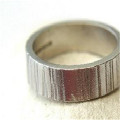 Roughed Up Textured Ring Roughed Up textured linear ring