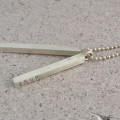 Satin Bars Satin bars for personalised men's necklace
