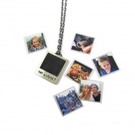 Personalised Silver Polaroid Necklace