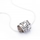 Personalised Silver Scroll Necklace