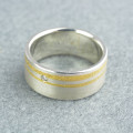 Silver and Finegold Diamond Ring Silver and Finegold Diamond Ring product image
