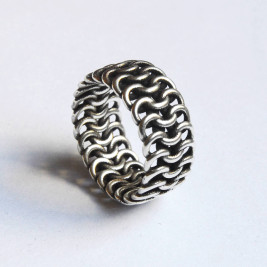 Silver Chainmail Ring