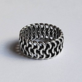Silver Chainmail Ring