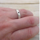 Mens Handmade Black Diamond Silver Ring