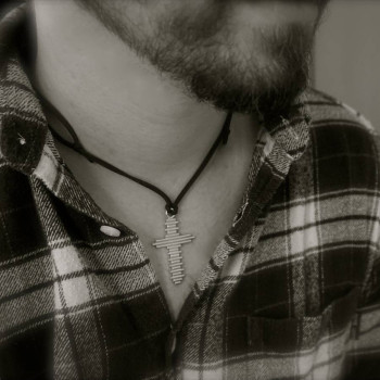 Large Silver Cross Necklace Large Silver Cross Necklace