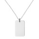 Silver Dog Tag Necklace