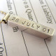 Silver Mens Chunky Personalised Pendant