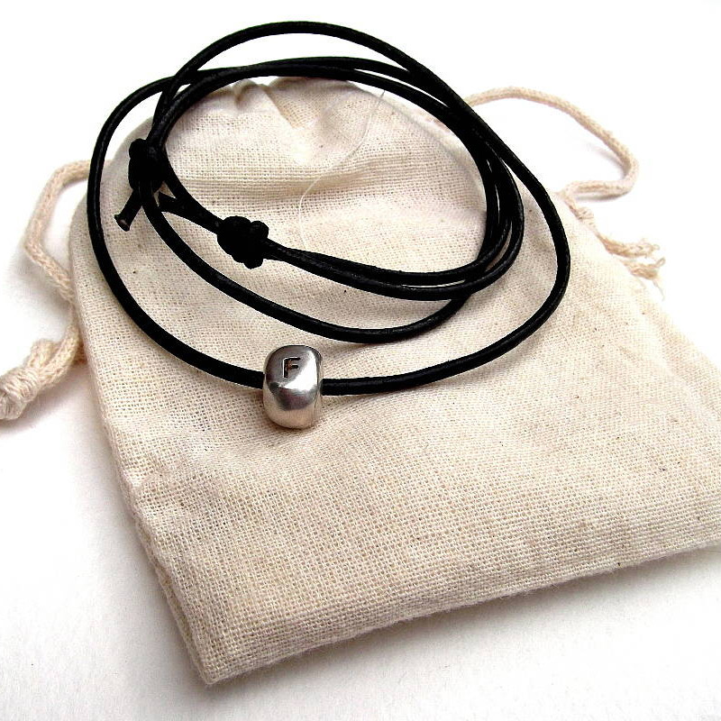 Personalised Silver Nugget Necklace product image