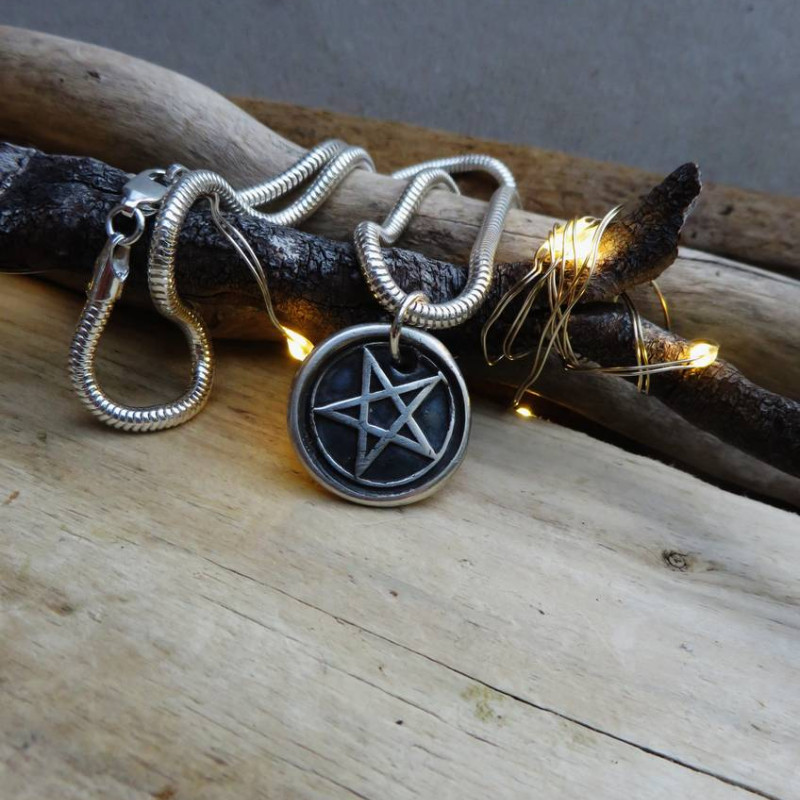 Silver Pentacle Pendant Silver pentacle pendant