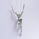 Silver Pierre Skeleton Pendant