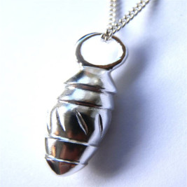 Silver Toggle Twisted Pendant