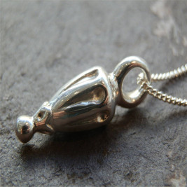 Silver Toggle Hot Air Balloon Pendant