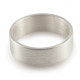 Silver Wedding Band Ring Hand Forged Flat Fit