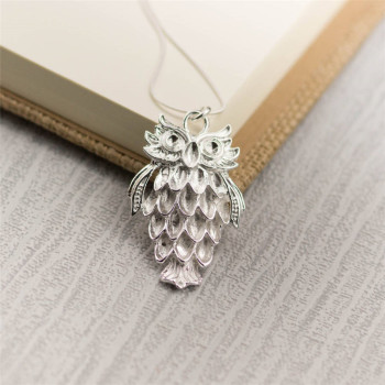 Silver Wise Owl Pendant