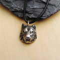 Silver Wolf Head Necklace Silver wolf head necklace