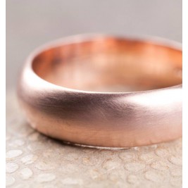 Simple Handmade Mens Wedding Ring In 18ct Gold