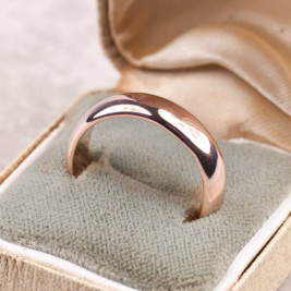 Simple Handmade Mens Wedding Ring In 18ct Gold