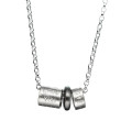 Men's Life Bead Necklace Man wearing a personalised life bead necklace
