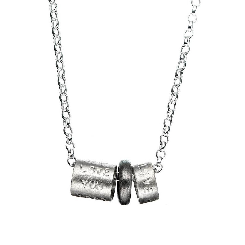 Men's Life Bead Necklace Man wearing a personalised life bead necklace