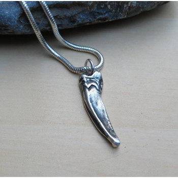 Solid Silver Badger Claw