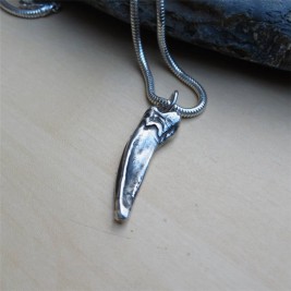 Solid Silver Badger Claw