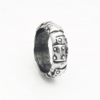 Steampunk Sterling Silver Wedding Band