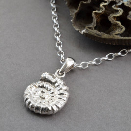 Sterling Silver Ammonite Pendant