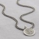 Sterling Silver Chains And Leather Necklet For Men
