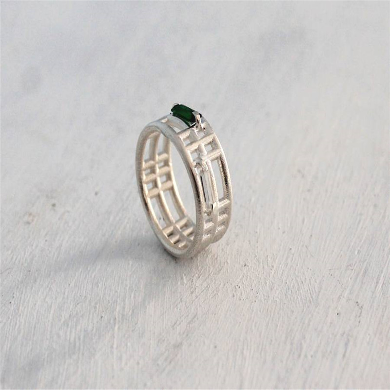 Sterling Silver Inclusions Two Ring Sterling Silver Inclusions Two Ring product view