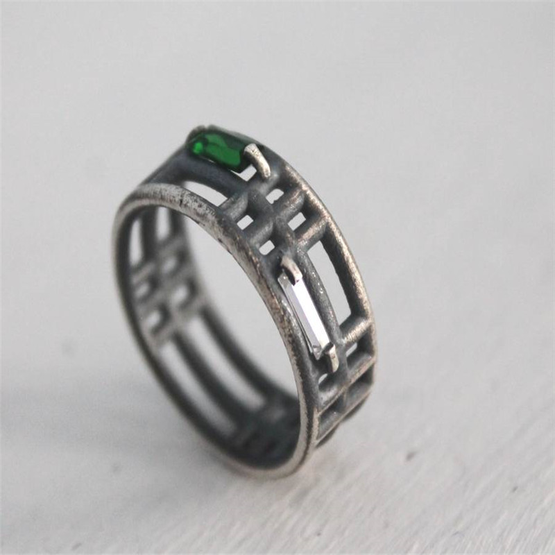 Sterling Silver Inclusions Two Ring Sterling Silver Inclusions Two Ring product view