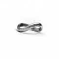 Sterling silver infinity wedding ring