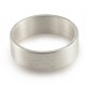Sterling Silver Oxidized Flat Wedding Band Ring