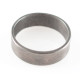 Sterling Silver Oxidized Flat Wedding Band Ring