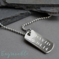 Sterling Silver Solid Dog Tag Necklace Sterling silver solid dog tag necklace