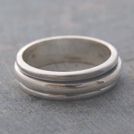 Sterling Silver Spin Ring