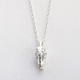 Sterling Silver T Rex Skull Necklace