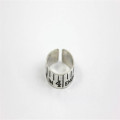 Etched Silver Vintage Tape Measure Ring Etched silver vintage style tape measure ring