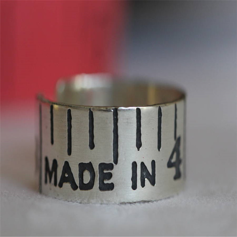 Etched Vintage Tape Measure Ring Etched vintage style tape measure ring product image
