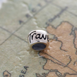 Travel Safe Solid Silver Mojo Charm