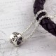Travel Safe Solid Silver Mojo Charm
