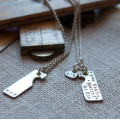 Two Hearts Beat As One Couples Necklace Two Hearts Beat As One couples necklace product image